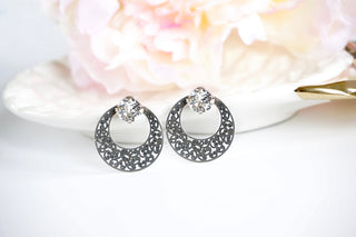 Antique silver earrings from divsucreations