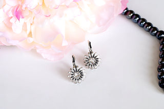 Earrings made with Swarovski crystals at DIVUS creations