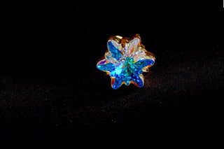 Swarovski adjustable ring by divuscreations india 